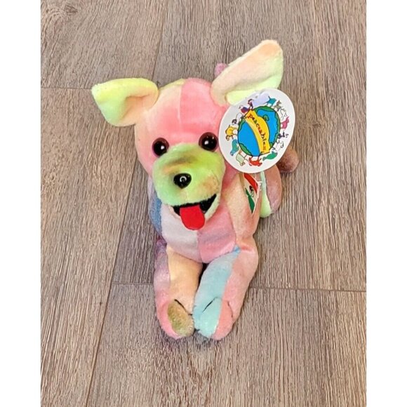 Peaceables Planet Tie Dye Chihuahua Bean Bag Dog Cheech Mexico Plush 7.5" - Picture 2 of 12